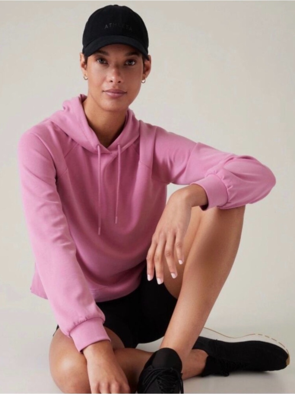 Athleta Pink Seasoft Travel Hoodie Pullover - Picture 2 of 11